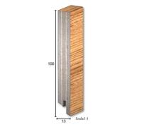 120 METRI di Zoccolino Battiscopa in legno/mdf Laccato BIANCO - vari formati