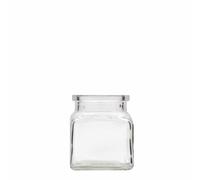 120 ml barattolo con tappo in sughero, quadrato, bocca: sughero