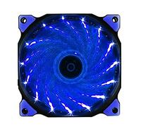 120 mm PC Computer ultra silenzioso PORTATO Radiatore della ventola di raffreddamento, 1 2 cm 120x120x2 Ventola del computer da 5 mm 12V, 1 2VDC 3P IDE 4D (2wire) (Blade Color : 2pcs blue)