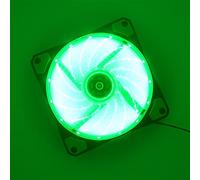 120 mm PC Computer ultra silenzioso PORTATO Radiatore della ventola di raffreddamento, 1 2 cm 120x120x2 Ventola del computer da 5 mm 12V, 1 2VDC 3P IDE 4D (2wire) (Blade Color : 1green 4pcs screw)