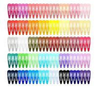 120 mollette per capelli da 5,1 cm, 40 colori assortiti a scatto, fermagli per capelli per ragazze e donne