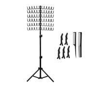 120 mollette per capelli intrecciate in piedi, supporto per estensioni, divisore per separatore