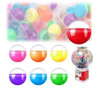 120 PCS Palline Rotonde Vuote,Palline di Natale Trasparenti,Palla di plastica Acrilico,Palline in Acrilico,Palline Decorative da riempibile,per Distributori Automatici Gumball Regalo A Sorpresa 28mm
