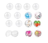 120 pcs Palline Rotonde Vuote,Palline di Natale Trasparenti,Palla di plastica Acrilico,Palline in acrilico,Palline decorative da riempibile,Per Distributori Automatici Gumball Regalo A Sorpresa 28mm