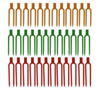 120 Pcs Plastic Strawberry Plant Support Pins U-Shaped Anchor Clips Green