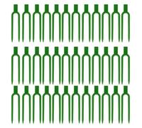120 Pcs Plastic Strawberry Plant Support Pins U-Shaped Anchor Clips Green