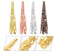 120 Pcs Tappi Per Perline Di Gioielli Terminali Tappo Del Tallone