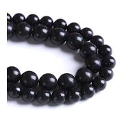 120 perline di shungite in pietra naturale da 6 mm, perline senza cristalli per la creazione di gioielli, braccialetto fai da te