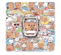 120 Pezzi Adesivi Carini con Gatti Kawaii, Adesivi in Vinile Impermeabile,Simpatico orso Adesivi in vinile carino, per Bottiglie d'Acqua e Laptop Bagagli, skateboard, Adolescenti, Studenti