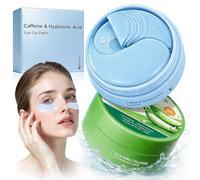 120 Pezzi Aloe Vera e con Caffeina Patch Occhi, Rassodanti & Idratanti Eye Patch, Aiuta a Schiarire Piccole Rughe e Occhiaie, Migliora la Condizione del Contorno Occhi, per la Cura Quotidiana