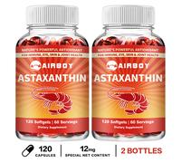 120 pezzi Astaxantina 12 mg - antiossidante, supporta la salute della