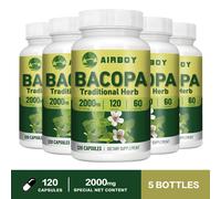 120 pezzi Bacopa Monnieri 2000 mg - integratore per il cervello nootropico