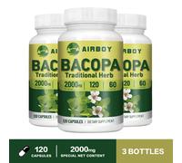 120 pezzi Bacopa Monnieri 2000 mg - integratore per il cervello nootropico