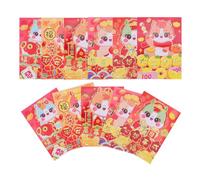 120 Pezzi Buste Rosse Cartone Cavallo 2026, Carta, Festose | Capodanno Lunare e Compleanno, Tema Anno del Cavallo, Distribuzione Denaro, Raccolta, Rosso Stile Casuale