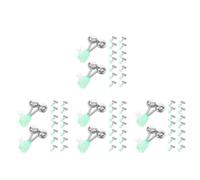 120 Pezzi Campanelli da Pesca per Canne con Doppia Allerta, Clip in Acciaio | Segnalatore Acustico Integrato, Design a Spirale, Facile da Fissare, per Canne da Lancio e Spinning