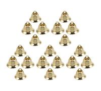 120 Pezzi Campanellini Decorativi Oro Mini p e r Lavoretti, 0,4 e | Metallo Leggero, Foro Già Praticato per Infilare, Cordini Cotone Poliestere, per Alberi e Carillon