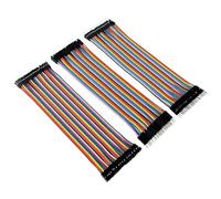 120 pezzi Cavetti Jumper Filo Dupont Multicolore Wire, 20cm, 40 pezzi M-F, 40 pezzi M-M, 40 pezzi F-F, Cavi 28AWG per Arduino e Breadboard