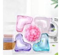 120 pezzi/confezione Capsule detergenti per bucato 5-in-1, ammorbidente concentrato con profumo duraturo, smacchiatore, perle di lavaggio potenti, profumo di erbe per uso domestico Multicolore 60 pezz