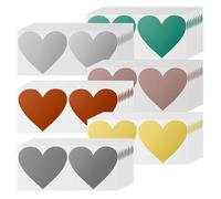 120 Pezzi di Gratta e Vinci, PVC Adesivi Gratta e Vinci, Gratta e Vinci Personalizzato a Forma di Cuore, Perfetti per Creare Sorprese, Migliorare L'atmosfera Festosa e Portare Divertimento