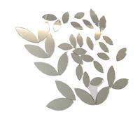 120 pezzi di tessere di mosaico in vetro con foglie di petali, forniture di vetro for l'artigianato, specchi artigianali, decorazioni for specchi per l'arte e l'artigianato(Silver Mirror)
