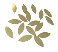 120 pezzi di tessere di mosaico in vetro con foglie di petali, forniture di vetro for l'artigianato, specchi artigianali, decorazioni for specchi per l'arte e l'artigianato(Gold Mirror)
