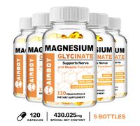 120 pezzi glicinato di magnesio 400 mg - per migliorare il sonno, lo stress e