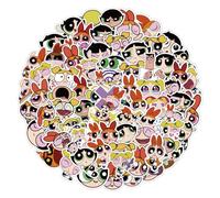 120 Pezzi Impermeabile Cartoon Powerpuff Girls Adesivi Skateboard Valigia Chitarra Bagagli Adesivi per telefoni Portatili Giocattolo Classico2
