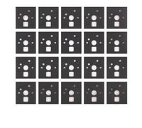 120 pezzi interruttore meccanico tastiera Sticker Shaft Pads Smorzatore schiuma rumore riduzione del suono schiuma adesivi Pellicola di isolamento per la tastiera da gioco (PORON)