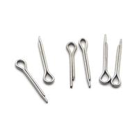 120 pezzi M3-M8 in acciaio inossidabile 304 a forma di U tipo coppiglia a molla perno for capelli morsetto diviso clip elastica aperta for trattore(M3.2,35mm)