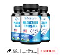120 pezzi Magnesio Taurato 400 mg - Salute cardiovascolare, riduce l'ansia