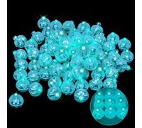 120 Pezzi Mini LED Palloncini Luci,Rotondo Lampada a Palloncino,Mini Led Lanterne di Carta,Lampada a Palloncino Colorate per Matrimonio Compleanno Halloween Festa di Natale Capodanno Decorazione