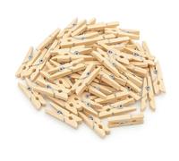 120 Pezzi Mini Mollette Decorative 3 cm | Mollette in Legno per Artigianato e Progetti Fai-da-te