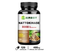 120 pezzi Nattokinase 8.000 FU - Salute del cuore e cardiovascolare, flusso