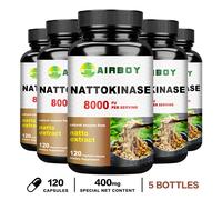 120 pezzi Nattokinase 8.000 FU - Salute del cuore e cardiovascolare, flusso