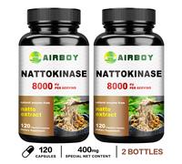 120 pezzi Nattokinase 8.000 FU - Salute del cuore e cardiovascolare, flusso