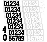120 Pezzi Numeri Adesivi Grandi 10cm Numeri Targa Invisibili Targa Auto Adesivi Numerati Neri Numeri Consecutivi da 0-9 per Numerare Porte Cassette Delle Lettere Scatole Cassette Postali archiviazione