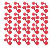 120 Pezzi Occhiali Protettivi senza Perno, Plastica Rossa Grande | Allevatori e Pollame, Riduce i Danni e Gestisce Gruppi Numerosi, Adatti a Recinti Affollati
