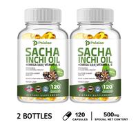 120 pezzi olio di Sacha Inchi 500 mg - Omega 3-6-9 - Supporta la salute dell'