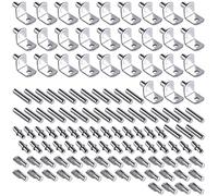 120 Pezzi Perni per Mensole Supporto Perni, 4 Stili Supporto Pioli Staffa per Mensola, Supporti Ripiani Armadio Supporto Mensole Staffe per Cucina Cabinet Shelve Scaffale Mobili Supporto 5mm 6mm