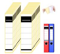 120 Pezzi Raccoglitori Autoadesivi, Etichette Adesive, 5,4x19 cm & 3,6x19 cm,Etichette Adesive Bianche, Etichette per Raccoglitori per Stampanti Laser e Inkjet, Bianco