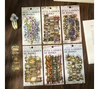 120 Pezzi Reading Adesivi per Scrapbooking,Reading Scrapbooking Accessori per Journaling,Junk Journal,Notebook,Planner,DIY Craft(Bookish Fragrance Fills the Garden)