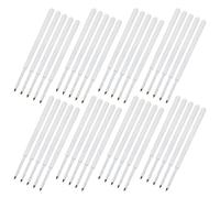 120 Pezzi Ricariche per Penna a Sfera Standard Europee, Bianco | Plastica Minimalista, Compatibilità, Linee Anti-sbavatura, per Scuola e Casa