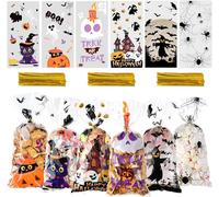 120 Pezzi Sacchetti Di Cellophane, Involucri Di Caramelle Halloween, Trasparenti