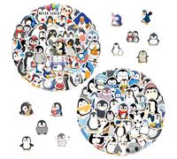 120 Pezzi Simpatici Adesivi Pinguini, Adesivi Pinguino, Adesivis Creativi per Cartoni Animati, Adesivis per Album di Ritagli con Tazze Fai da Te