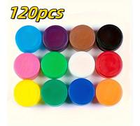 120 Pezzi Tappi per Bottiglie in Plastica Neon Vivaci - Riutilizzabili e Resistenti, Colori Assortiti per Artigianato, Progetti Artistici, Esperimenti Scientifici, Attività Educative Casuale