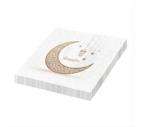 120 pezzi tovaglioli di carta usa e getta per la cena, profumati e sicuri, per il Ramadan