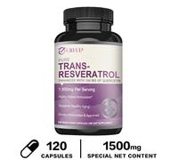 120 pezzi trans-resveratrolo 1500 mg-quercetina-antiossidanti