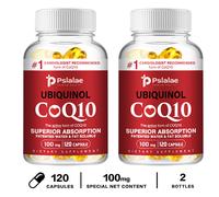 120 pezzi Ubiquinolo CoQ10 100 mg - antiossidante, salute del cuore