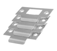 120 piastre con fibbia per serratura in acciaio inox, piastra di rinforzo per porte, universali, per porte interne in legno