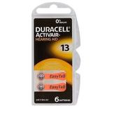 120 Pile batterie per apparecchi protesi acustici DURACELL mod.13 arancione PR48
